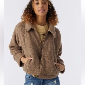O’Neill SHERPA Brown jacket w/Zipper XXL  fits Sz L